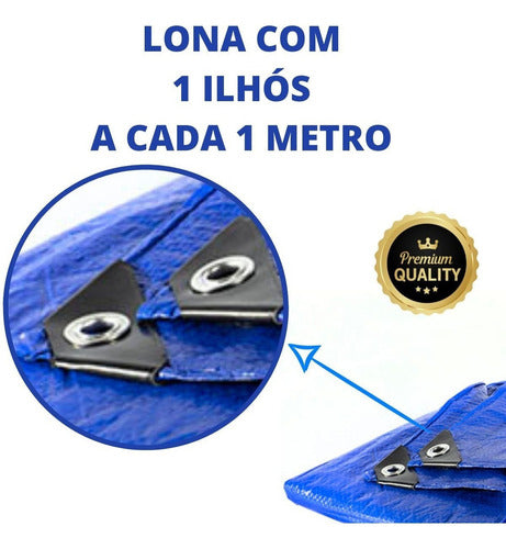 lona plástica azul 3x4 reforçada piscina 150micras ferrari