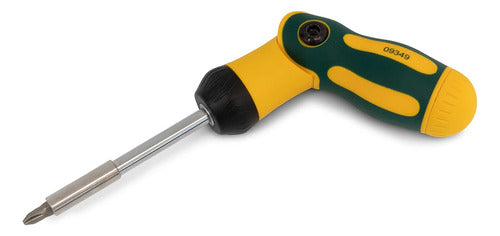 Jogo Chave Reta Flexível Catraca 7 Peças Sata Intercambiável