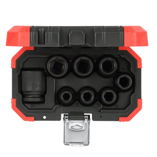 JOGO SOQUETE DE IMPACTO SET 1/2 10-24MM 8 PEÇAS GEDORE RED R63003008