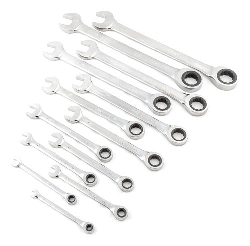 ogo chave combinada catraca 1/4  à 1  13 peças sata crv