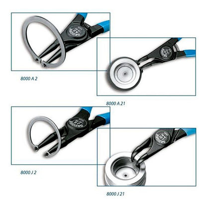 Jogo De Alicates Para Anéis 8 C8000 A-j4 4 Peças Gedore