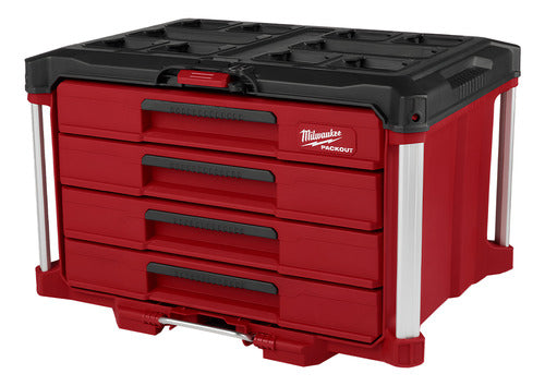 48-22-8444 Packout Caixa De Ferramentas 4 Gavetas Milwaukee
