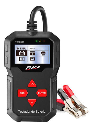 testador de baterias digital 12v flach tbf2000