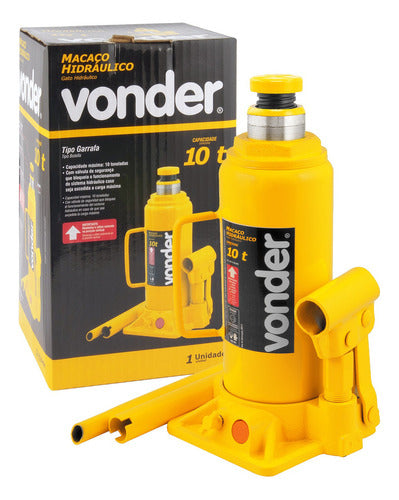 macaco hidráulico garrafa 10 tonelada vonder haste 230-460mm