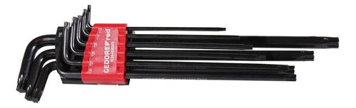 jogo chaves torx gedore t10 t15 t20 t25 t27 t30 t40 t45 t50