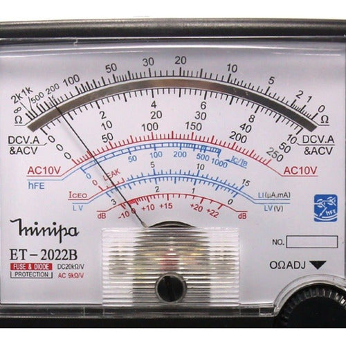 Multímetro Analógico 1000v Et-2022b Minipa