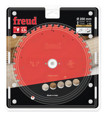 Disco De Serra 10 Pol 40 Dentes Pra Madeira Freud Fr23w002t Vermelho
