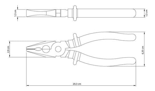 Alicate Universal 8 Isolado 1000 Volts Tramontina Master