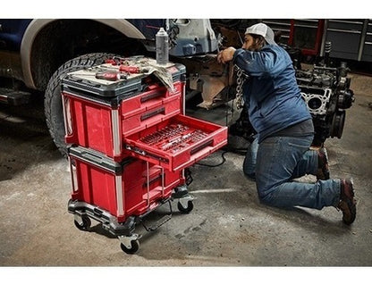 Caixa De Ferramentas 3 Gavetas Packout Milwaukee 48-22-8443 Vermelho