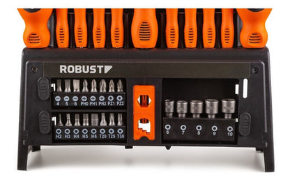 Jogo Chaves De Fenda, Bits E Soquetes 39 Peças Robust Gedore