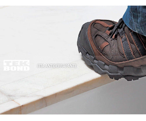 Fita Adesiva Antiderrapante Transparente 50mmx5m Tekbond