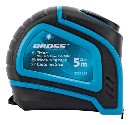 Trena Curta 5m 25mm Mm E Pol Fita Metal Automatica Gross