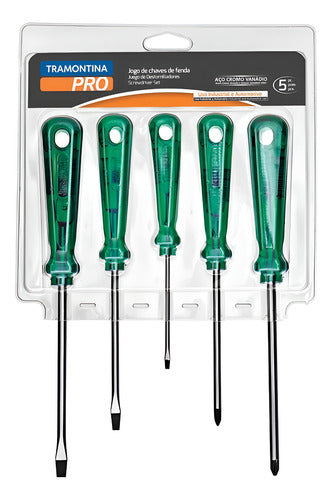 Jogo Chave De Fenda Phillips Tramontina Pro 5 Peças