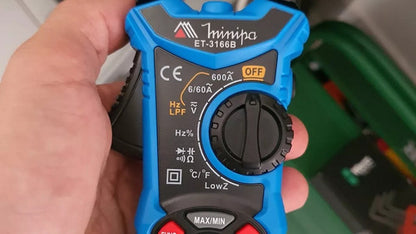 Minipa Et-3166b Alicate Amperímetro Digital Cat Iii 600v Ncv
