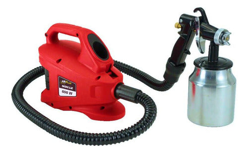 Pistola Eletrica Pintura Pulverizadora 600w Spray Schulz 1l - Bordô
