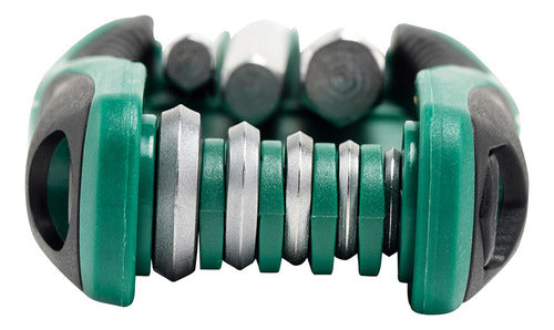 jogo chave allen canivete c/ 8 pçs 1,5 a 8 mm sata st09121sj