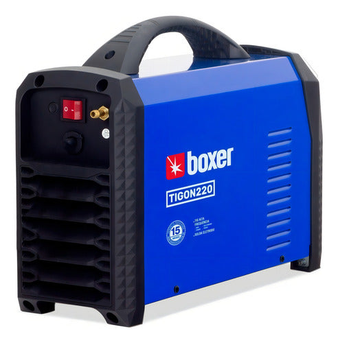 máquina inversora de solda 220a azul tigon220 boxer