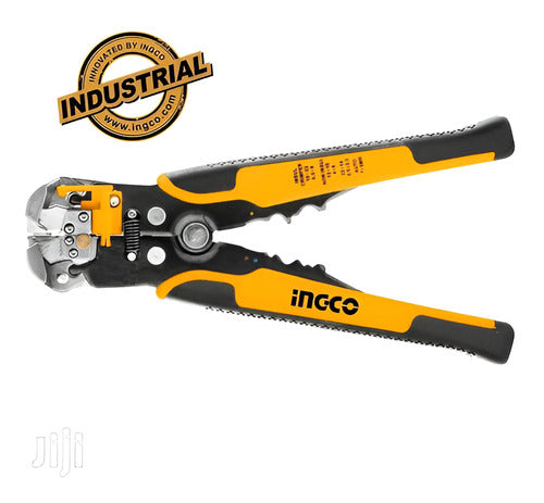Alicate Automatico 3 Em 1 Eletricista Ingco 8.1/4 Hwsp102418