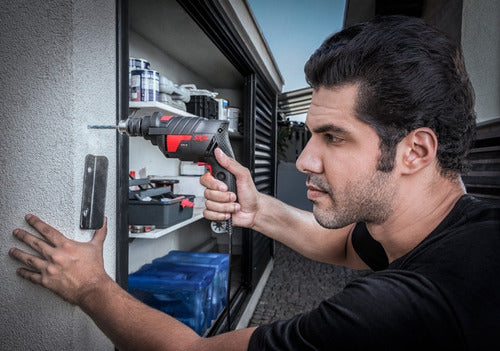 furadeira martelete  elétrica de 10mm skil 6602 570w + acessório 220v