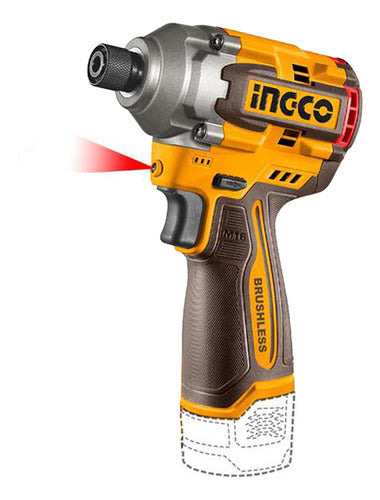 Parafusadeira De Impacto 16v 1/4'' 170nm Cirli16178-9 Ingco Laranja