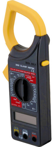 Alicate Amperímetro Digital Multimetro Sonoro Fertak