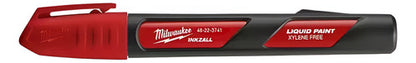 Caneta Ponta Média Líquido Marcador Vermelho Milwaukee