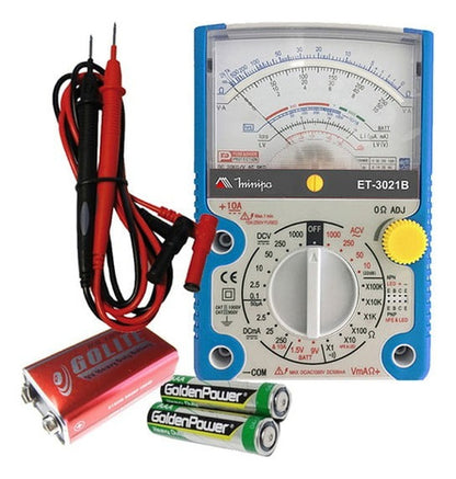 Multimetro Analogico Prof. Minipa Et-3021c Novo Et-3021a