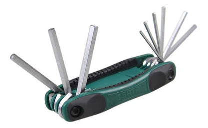 Jogo Chave Allen C/ 9 Pçs Canivete 5/64 A 1/4 St09122sj Sata