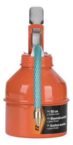 Almotolia Metalica Cap. 300ml Ponta Flexivel 1pc Sparta