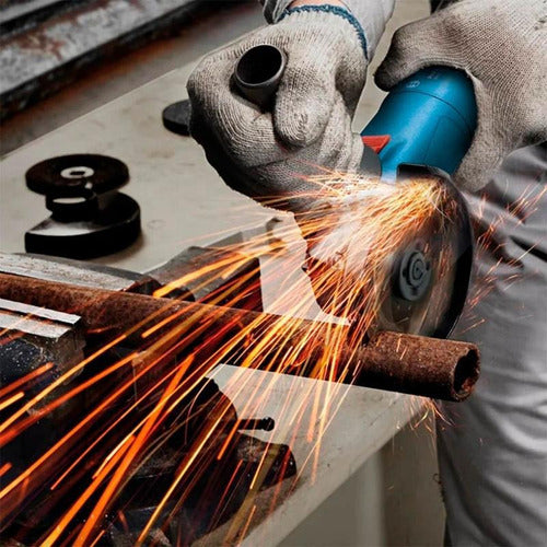 mini esmerilhadeira angular bosch professional gws 700 azul 710 w 220 v + acessório