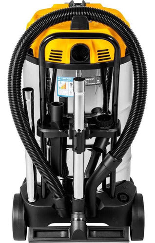 Aspirador De Pó E Líquidos 80 Litros 2.400w Apv2480 Vonder A Amarelo