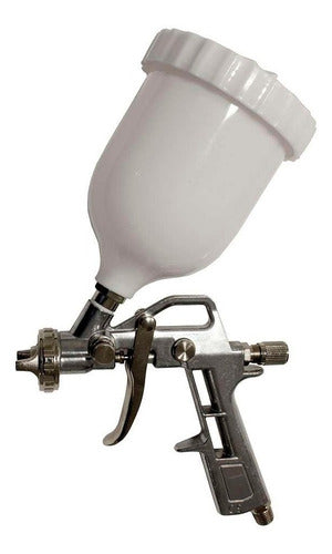 Kit Pistola De Pintura Gravidade Com 5 Peças 8621 Bremen Cor Azul