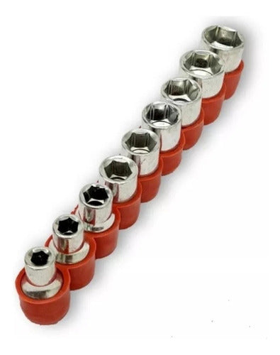 jogo de chaves tipo t com soquetes e bits 21 peças cinza