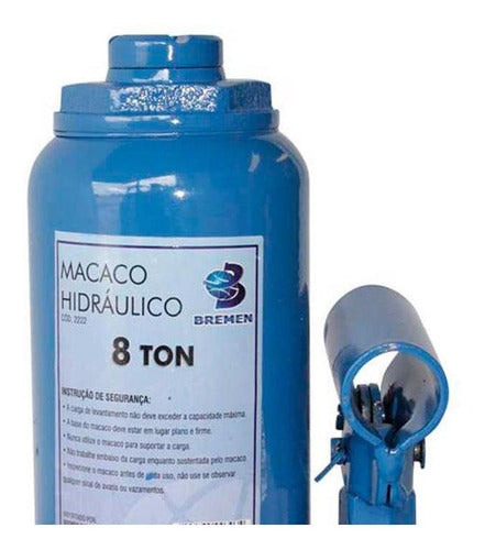 Macaco Hidráulico Tipo Garrafa 8 Toneladas 2222 Bremen
