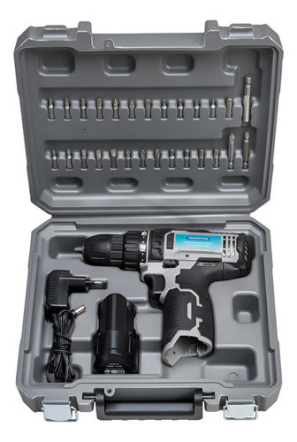 Parafusadeira Furadeira Com Maleta 30 Peças 10,8v Tramontina