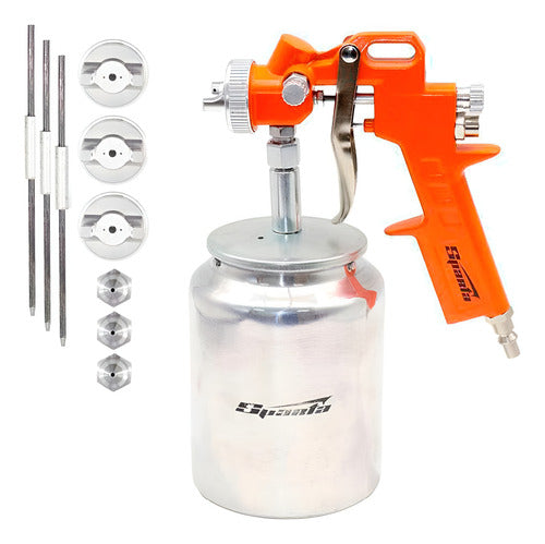 pistola de pintura revolver de pintura 1lt bico1.2 1.5 1.8mm