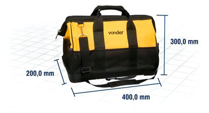 Bolsa Para Ferramentas Em Lona 400 Mm Vonder Bl-016 40x20x30 Amarelo