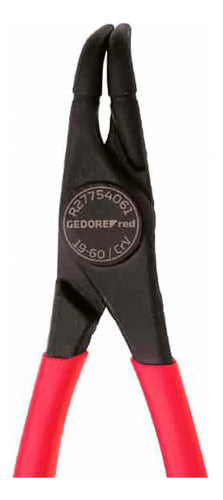 Alicate Anéis Interno 7  Curva 19-60mm R27754061 Gedore Red
