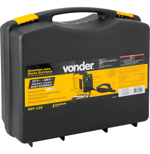 Inversor Solda Digital Eletrodo Tig120 Riv125 Vonder Bivolt Amarelo