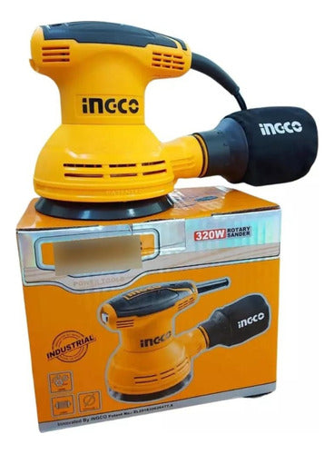 Lixadeira Rotativa Orbital  Ingco 320w 5 Polegadas 220v