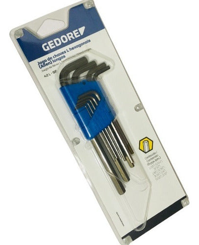 jogo de chave allen 1/16 a 3/8 longa 42l-9p 012.354 gedore