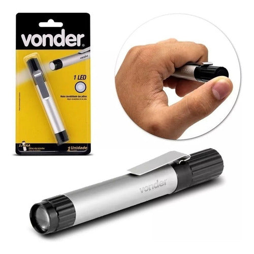 lanterna em caneta de led mini ln 011 - vonder