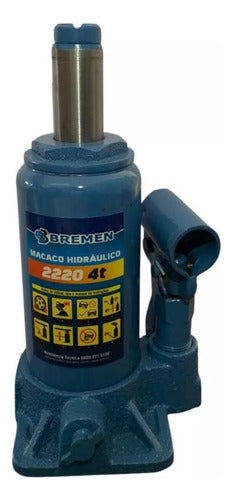 macaco hidráulico tipo garrafa 4 toneladas 2220 bremen