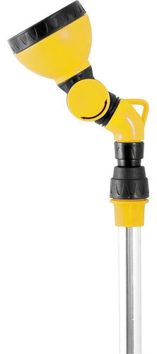 ducha telescópica portátil vonder + tripé 1,65 a 2,2 metros amarelo