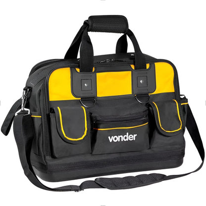 Bolsa Em Lona Para Ferramentas Vonder Bl128 Preto/amarelo