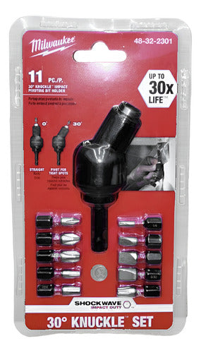 48-32-2301 extensor giratório bit 1/4  c/ 11 pcs milwaukee