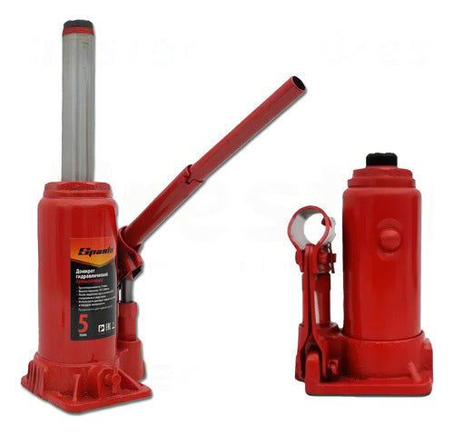 mini macaco hidraulico sparta garrafa 5 toneladas vermelho