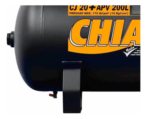 compressor de ar 20 pés 200l 5hp mono. cj 20 apv chiaperini