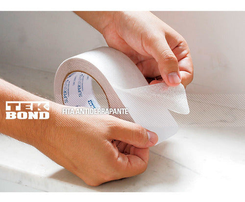 Fita Adesiva Antiderrapante Transparente 50mmx5m Tekbond