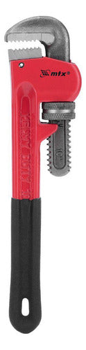 chave de cano grifo/tubos 10'' mordente em aço 1570255 mtx vermelho